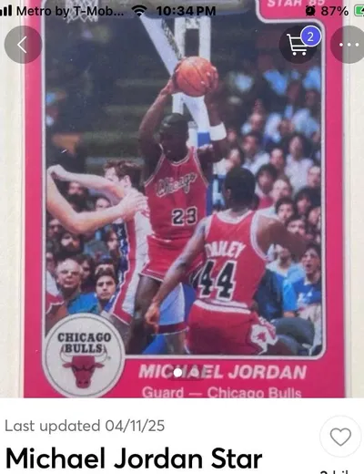 1985 Star Michael Jordan Rookie Card #101