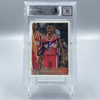 Allen Iverson Topps Chrome Rookie Card