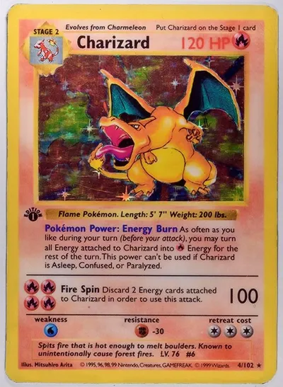 Charizard - Base Set (Shadowless) - 1st Edition