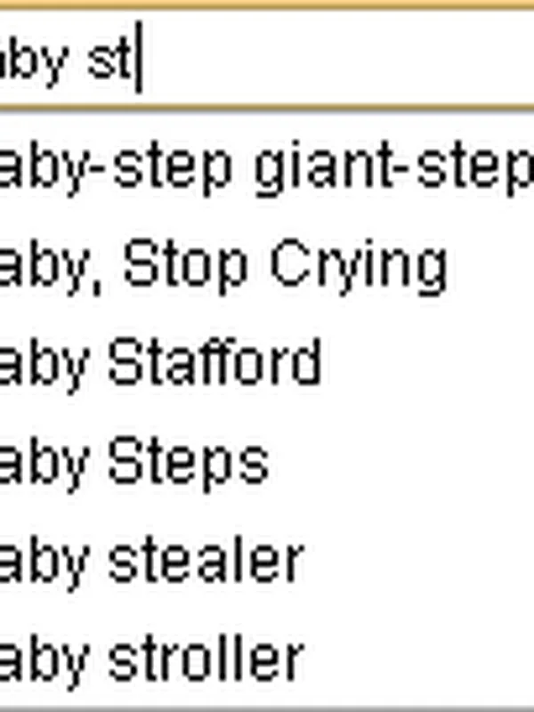 Search Engine Autocomplete